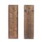 Set of 2 Brown Wood Rustic Wall Sconce, 6" x 19"